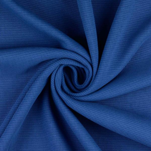 Waffel-Strick, uni, royalblau